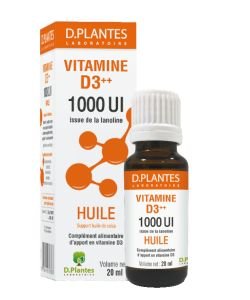 Vitamine D3++ 1000 UI Huile, 20 ml
